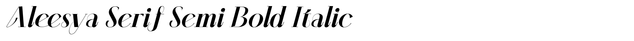 Aleesya Serif Semi Bold Italic image